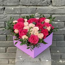 Цветочная композиция из Розы в коробке в Вознесеновском