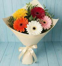Букет цветов из:  Герберы в Вознесеновском