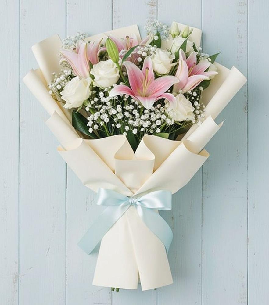 Букет цветов из: Лилии в Вознесеновском