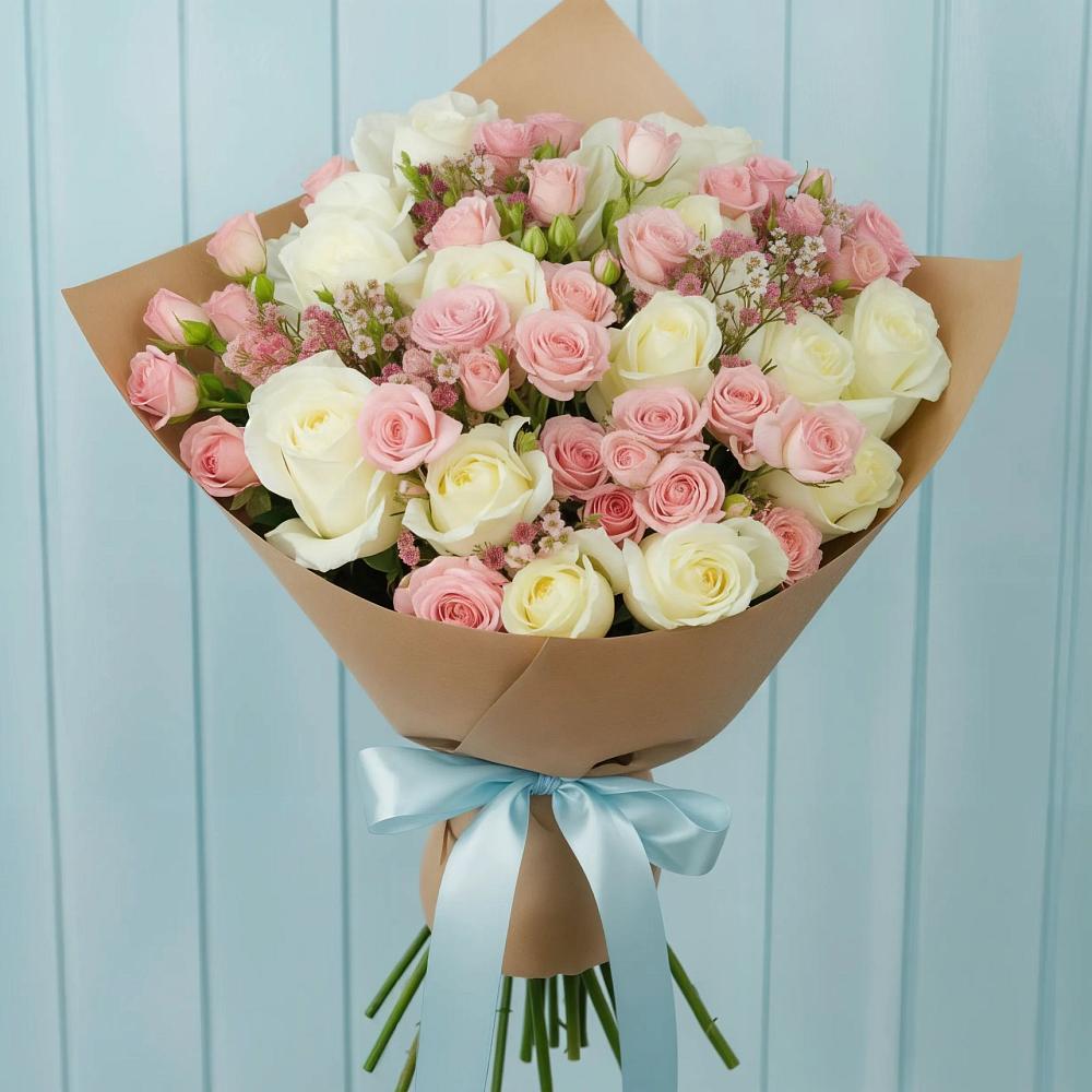 Букет цветов из: Розы в Вознесеновском