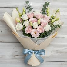 Букет цветов из:  Лизиантусы в Вознесеновском