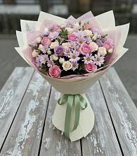 Букет цветов из:  Розы и Хризантемы в Вознесеновском