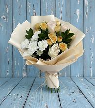 Букет цветов из:  Розы и Хризантемы в Вознесеновском