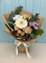 Букет цветов из:  Герберы и Хризантемы в Вознесеновском