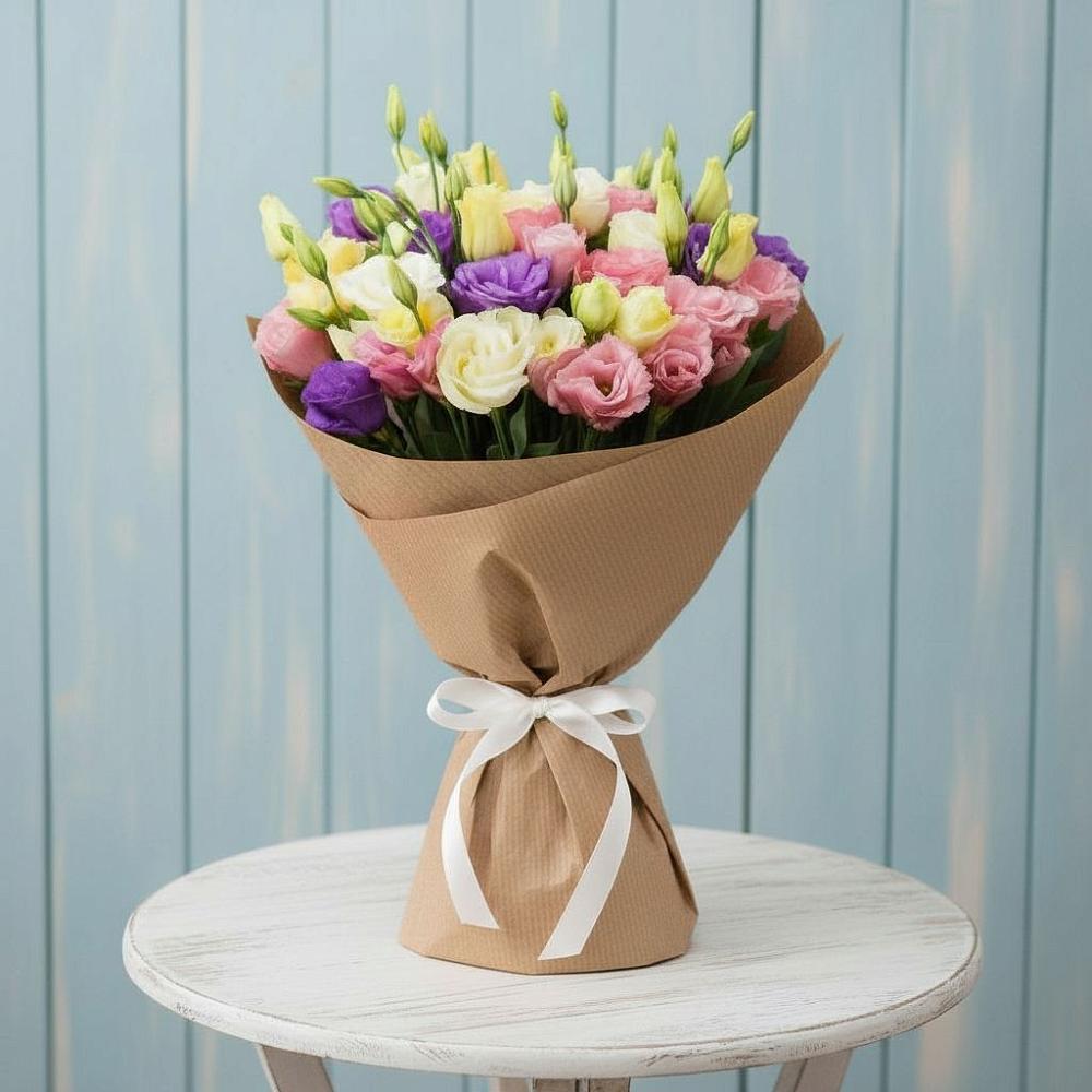 Букет цветов из: Лизиантусы в Вознесеновском