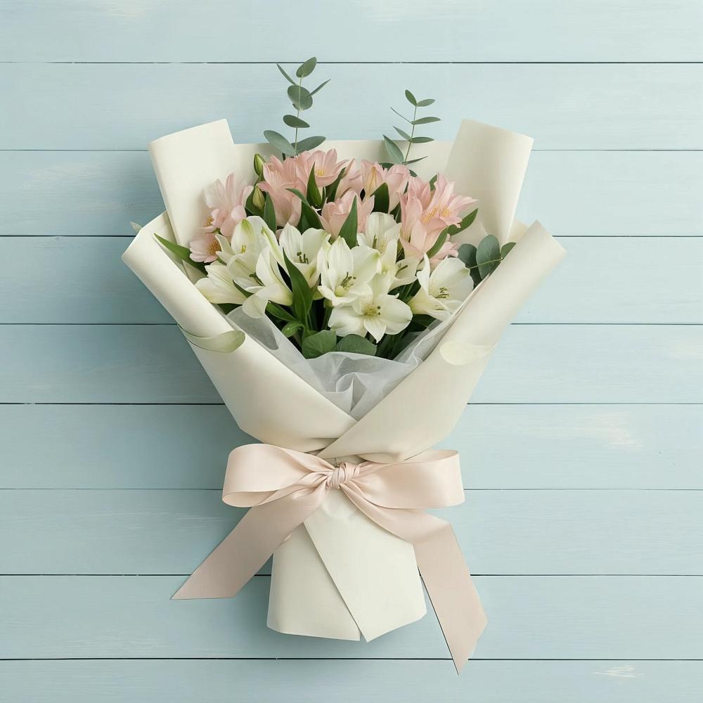 Букет цветов из: Альстромерии в Вознесеновском