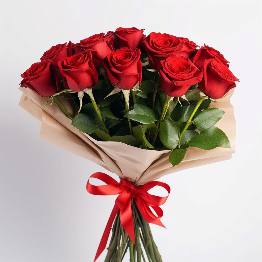 Букет 11 Красных роз Эдлесс Лав в Вознесеновском