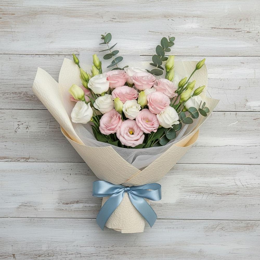 Букет цветов из: Лизиантусы в Вознесеновском